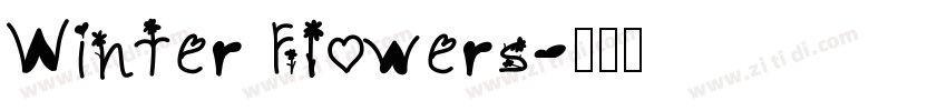 Winter Flowers字体转换